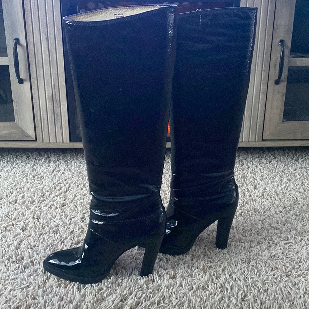 Black Michael Kors knee high boots
